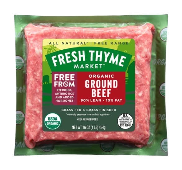 Fresh Thyme Organic Lean Ground Beef (1 lbs)