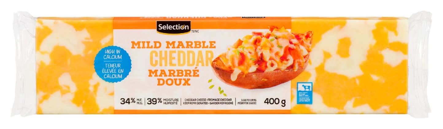 Selection Mild Marble Cheddar Cheese (400 g)