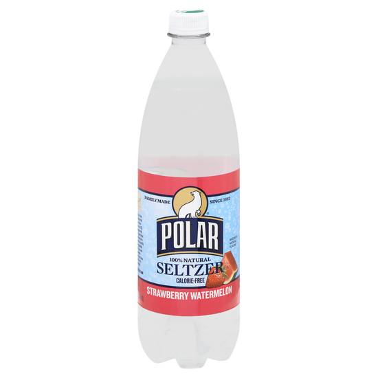 Polar 100 % Natural Seltzer (33.79 fl oz) (strawberry watermelon )