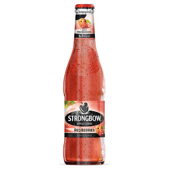 Strongbow sidra apple + red berries (botella 330 ml)