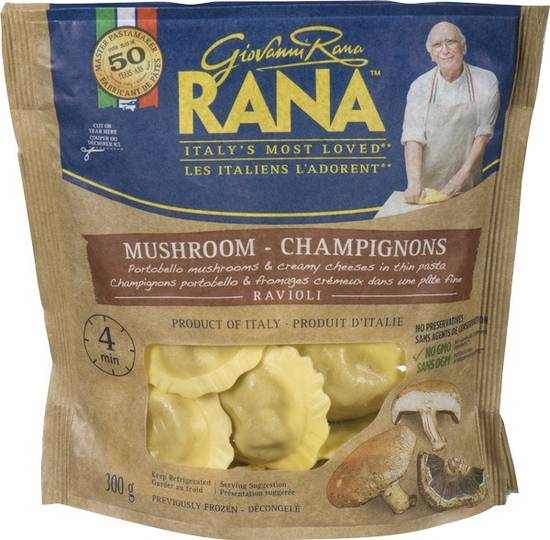 Rana · Mushroom ravioli - RANA Pâtes aux ravioli aux champignons (300 g - Pâtes farcies fraîches aux champignons)