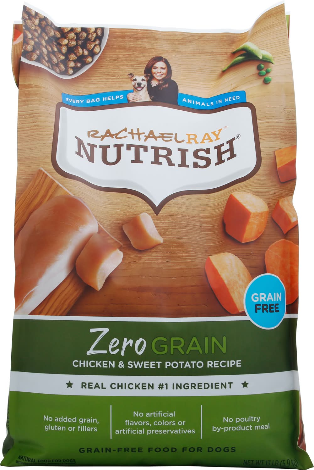 Nutrish Rachael Ray Zero Grain Dog Food, Chicken & Sweet Potato (13 lbs)