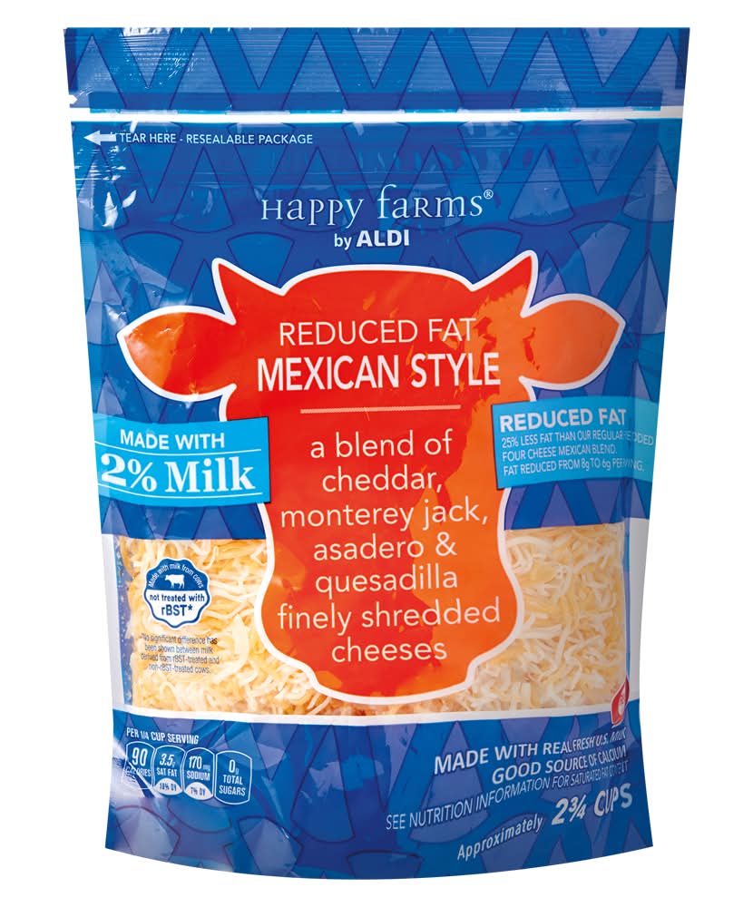 Happy Farms Shredded 2% Milk Mexican Cheese (11 oz)