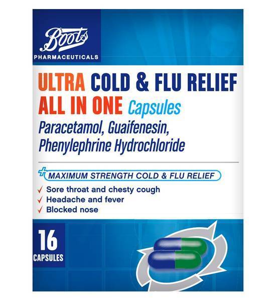 Boots Ultra Cold and Flu Relief Capsules