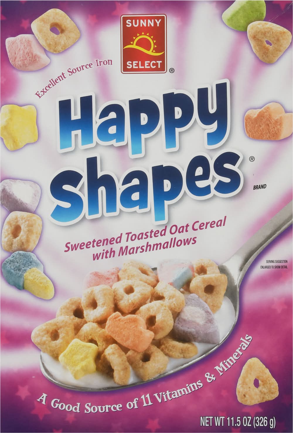 Sunny Select Happy Shapes Cereal (11.5 oz)