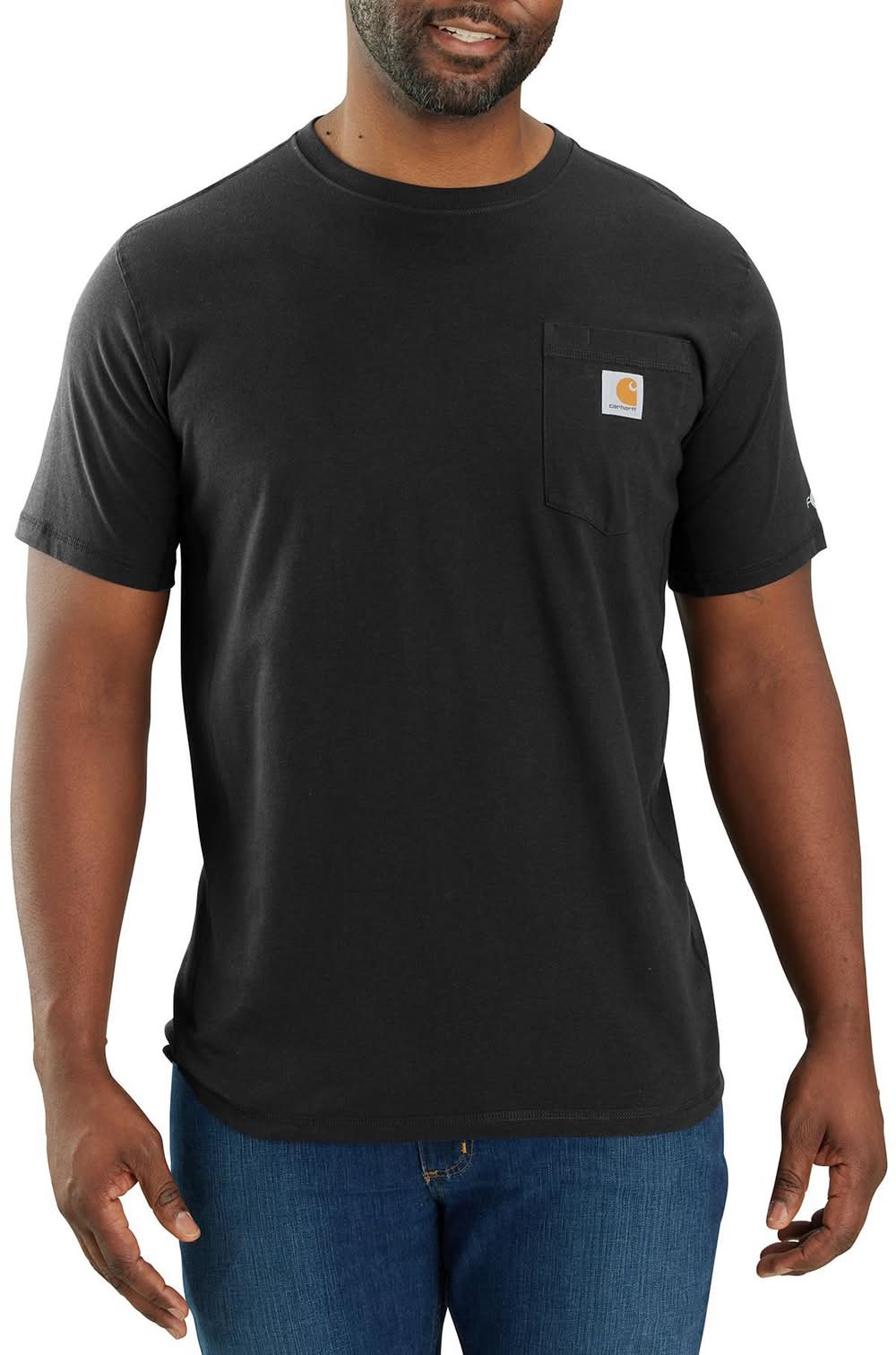 Carhartt Men's Force Pocket Short Sleeve T-Shirt (Black, XL)