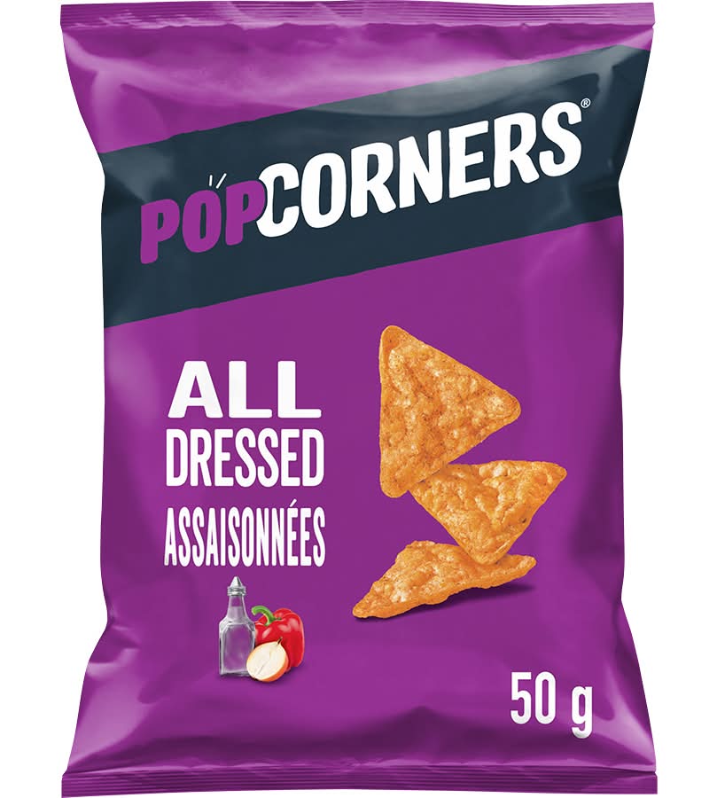 Popcorners croustilles de maïs soufflé - popped-corn chips, assaisonnées (50g)