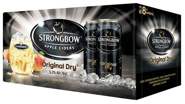 Strongbow Original Dry Cider (8 x 440 ml) - 5.3% ABV