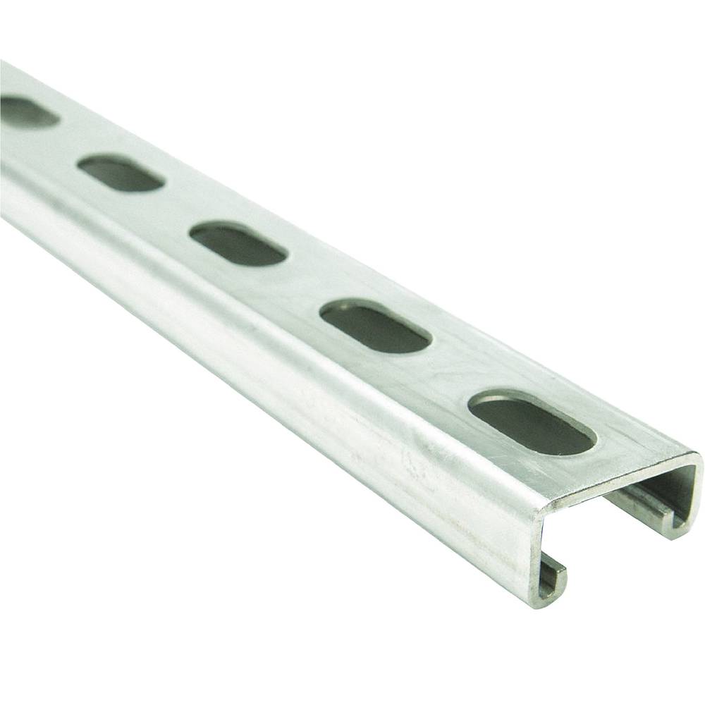 Adamax 2-ft 14-Gauge Electro-galvanized Half Slot Channel Strut | SC14-2-EG