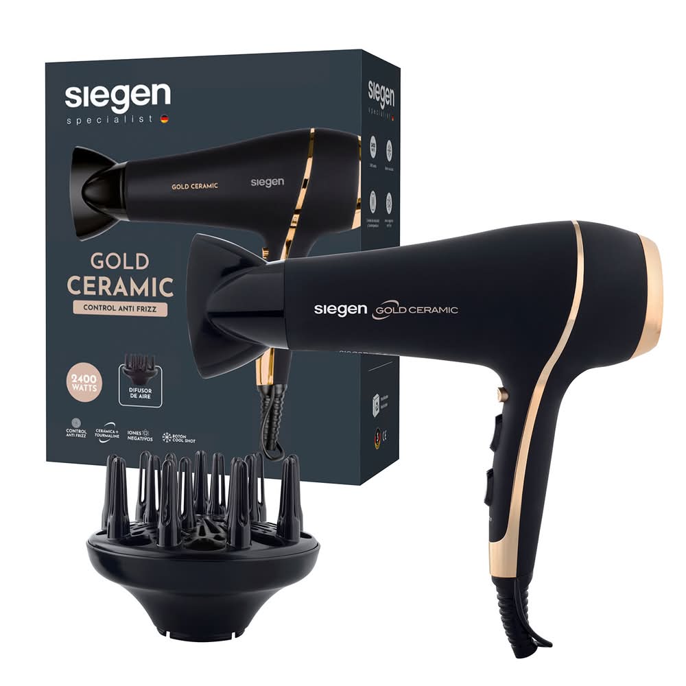 Siegen · Secador gold ceramic sg-3035