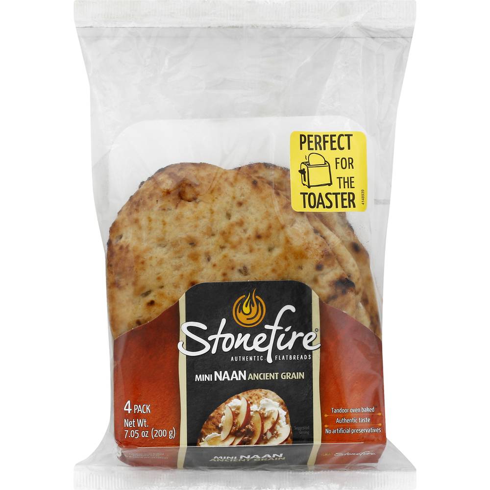 Stonefire Ancient Grain Naan, 4 ct (7.1 oz)