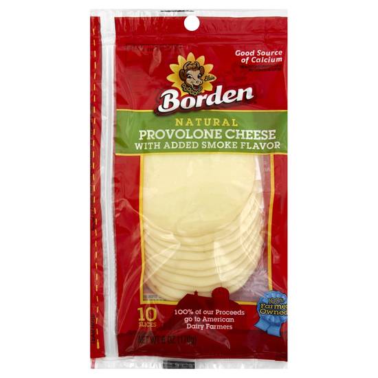 Borden Natural Provolone Cheese Slices (10 ct)