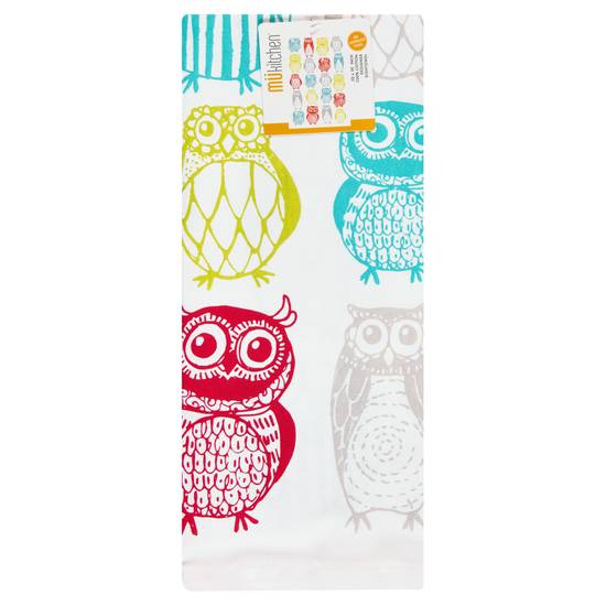 Mukitchen Happy Owls Cotton Dishtowel (1 towel)