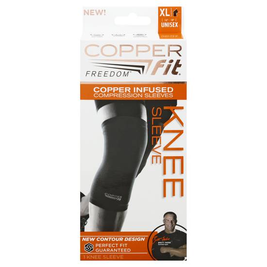 Copper Fit Freedom Unisex Xl Knee Sleeve