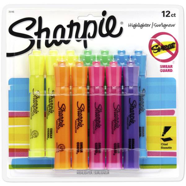 Sharpie Accent Swear Guard Assorted Colors Highlighters