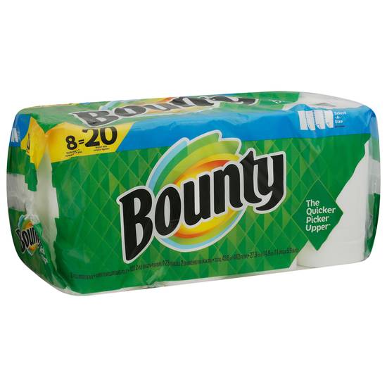 Bounty Select-A-Size White Paper Towels Double Plus Rolls