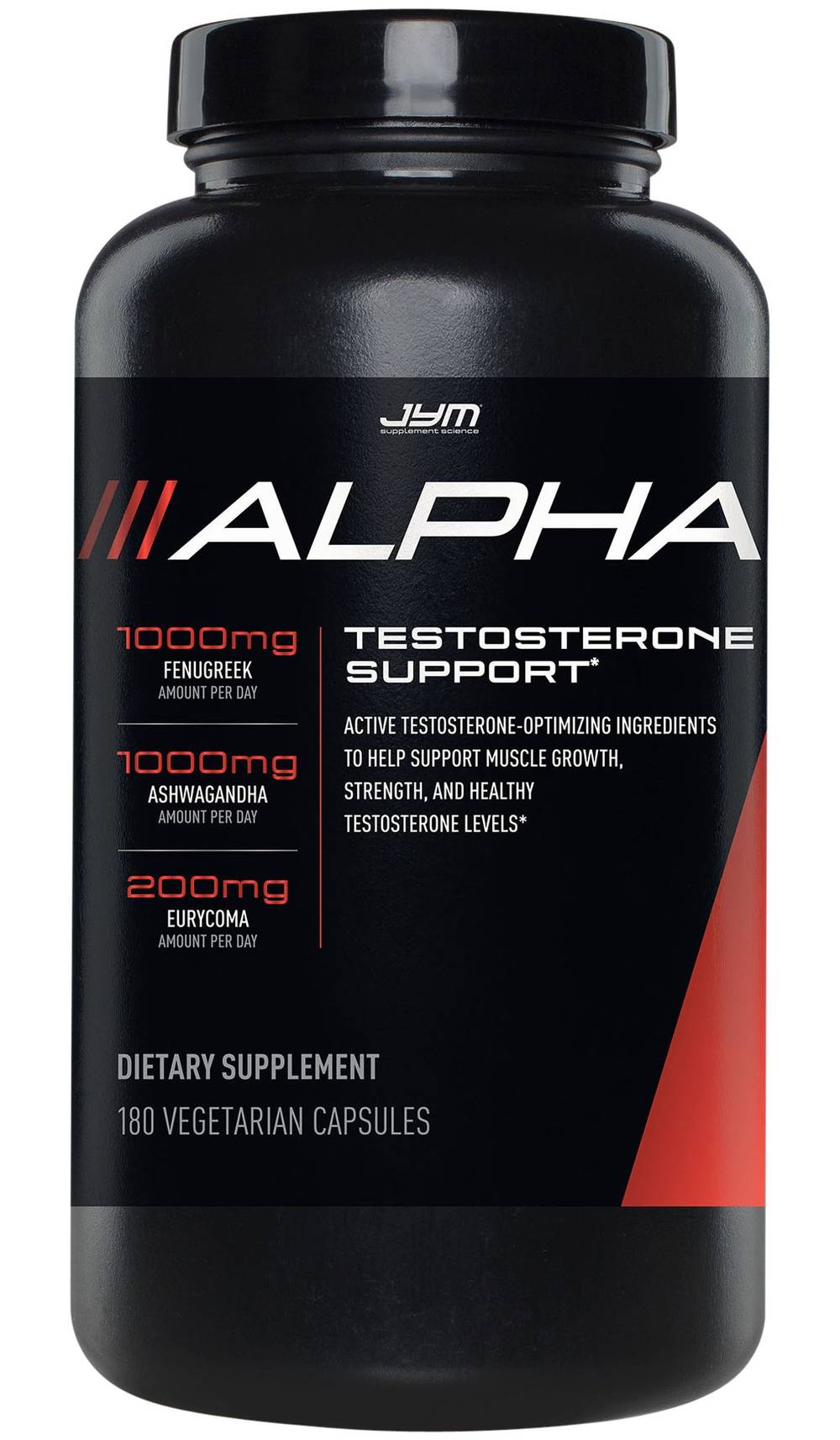 Alpha Testosterone Support (180 Vegetarian Capsules)