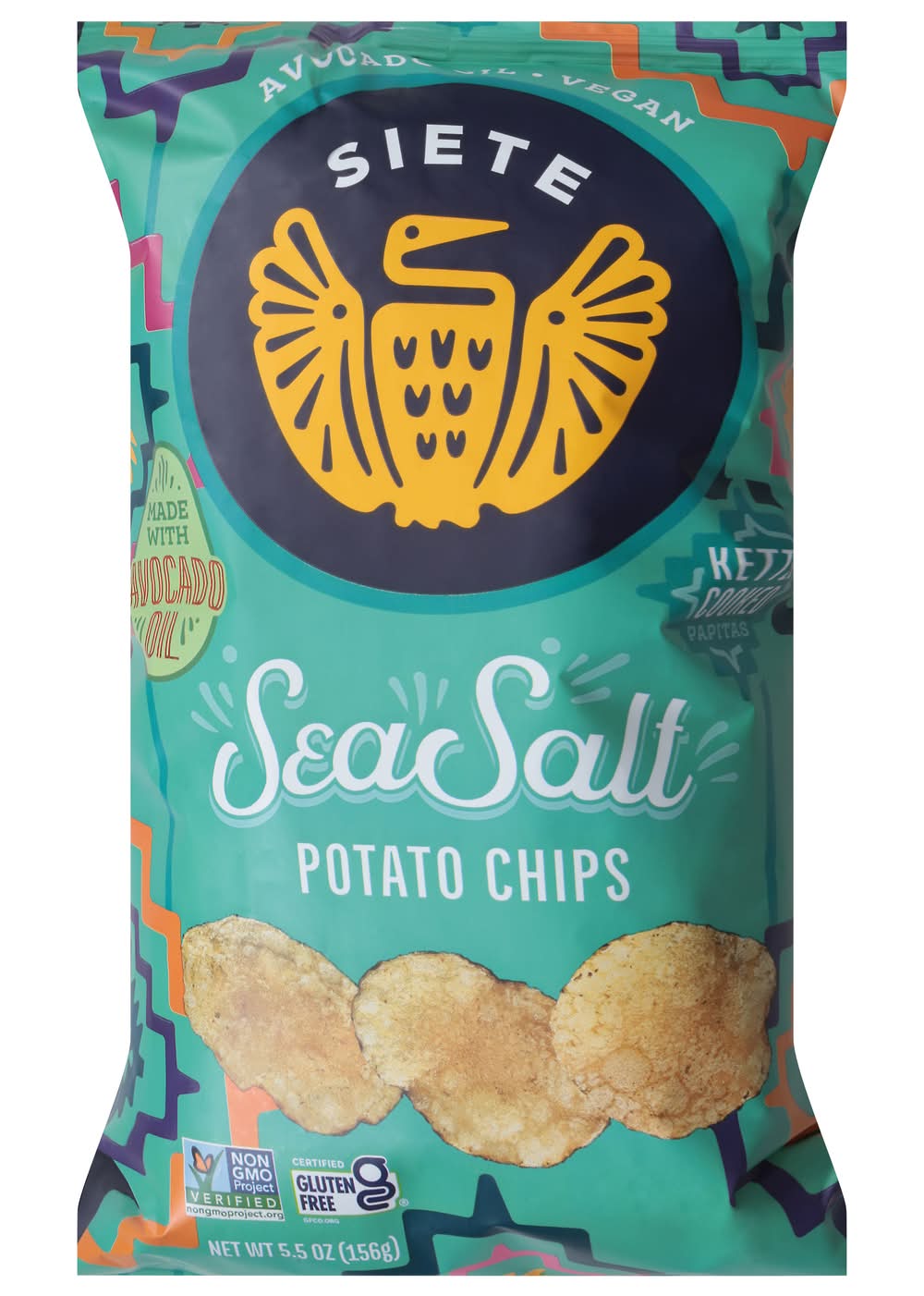 Siete Foods Sea Salt Kettle Cooked Potato Chips (5.5 oz)