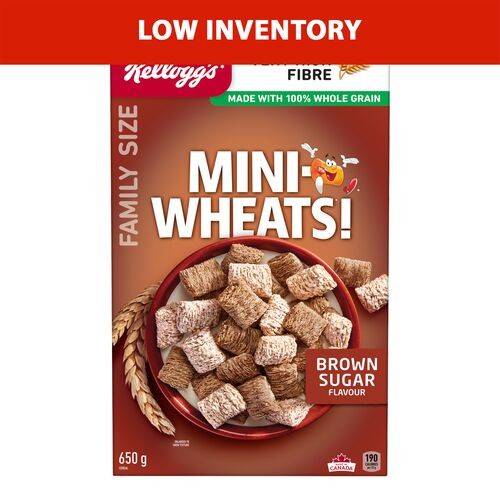 Kellog's Mini-Wheats! Brown Sugar Cereal (650 g)