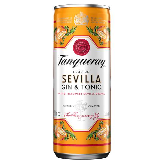Tanqueray Flor De Sevilla Gin and Tonic (250ml)