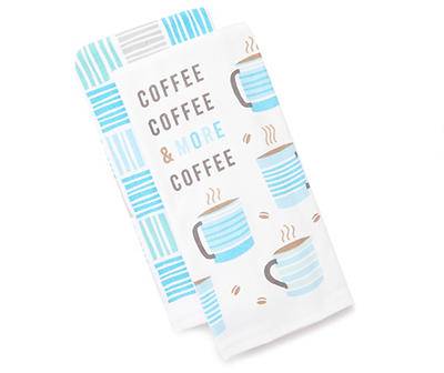 "Coffee Coffee & More Coffee" Kitchen Towel, 2-Pack