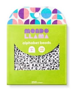 Mondo Llama Alphabet Jewelry Beads (250 ct)