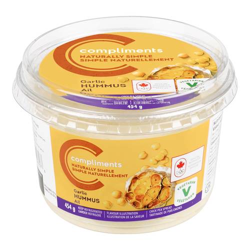 Compliments Naturally Simple Garlic Hummus (454 g)