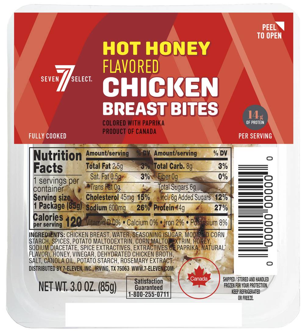7-Select Chicken Breast Bites, Hot Honey (3 oz)