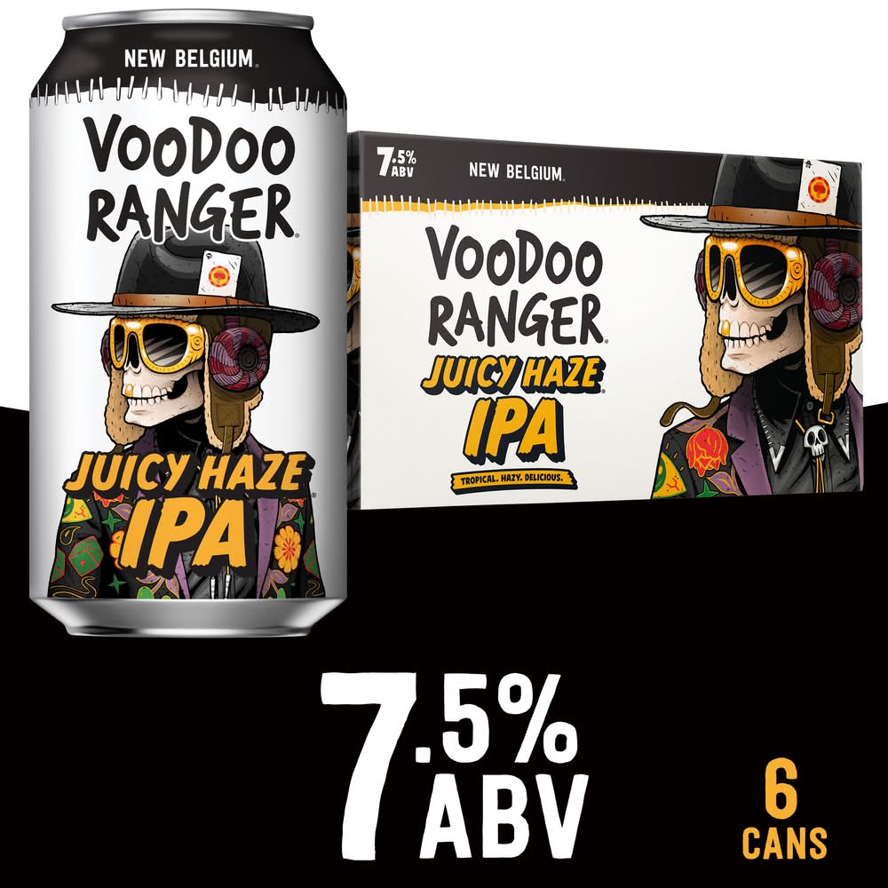 Voodoo Ranger Juicy Haze Ipa Beer (6 x 12 oz)