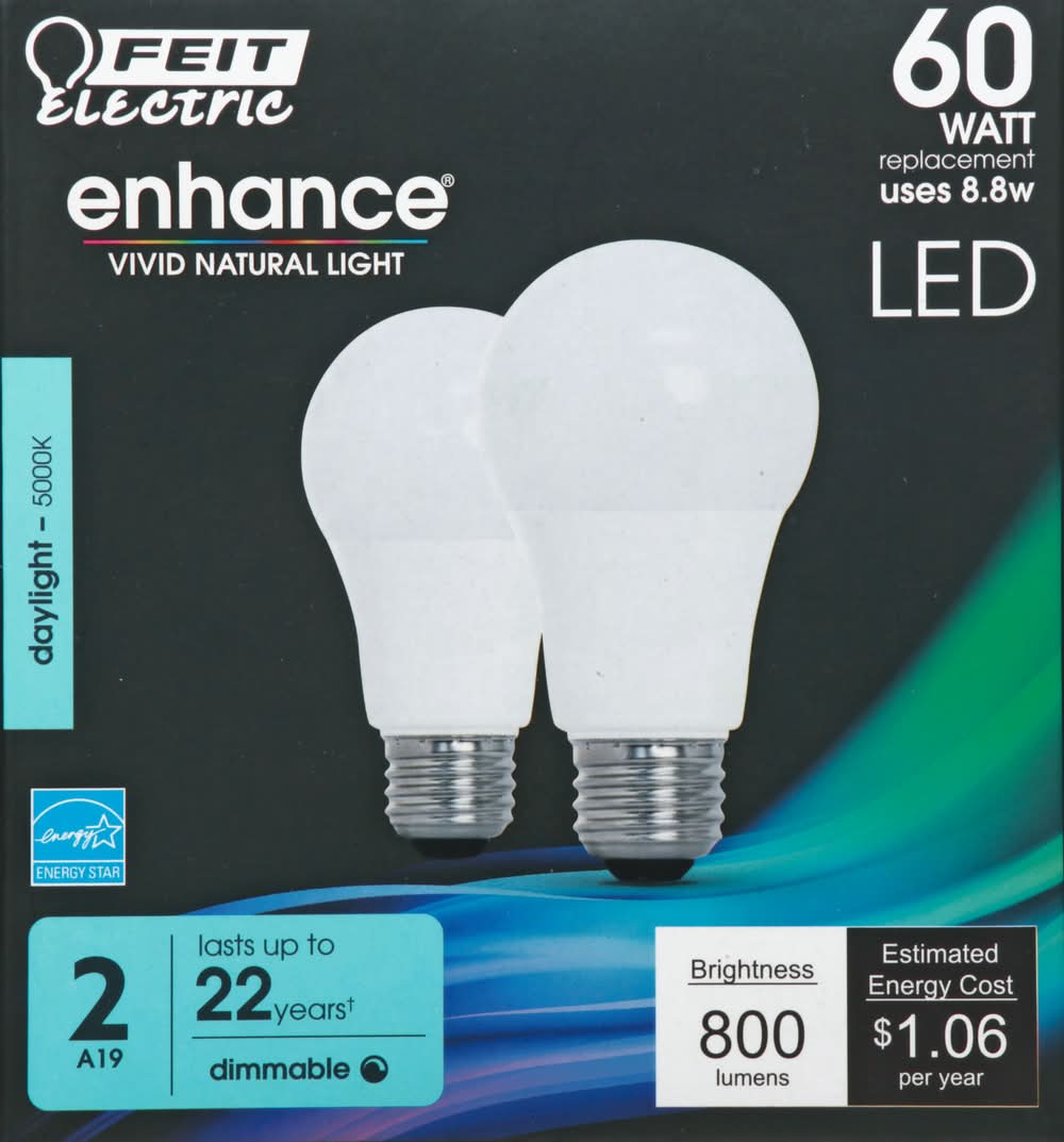Feit Electric 60 Watts Enhance Daylight Led Bulbs