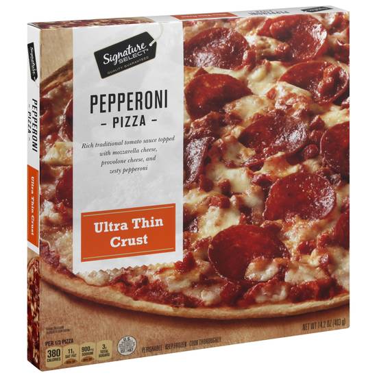 Signature Select Ultra Thin Crust Pepperoni Pizza (14.2 oz)