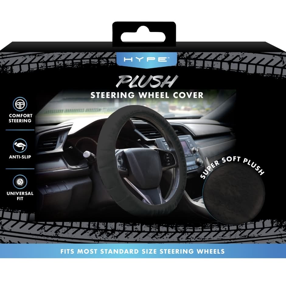 Hype Plush Universal Fit Steering Wheel Cover