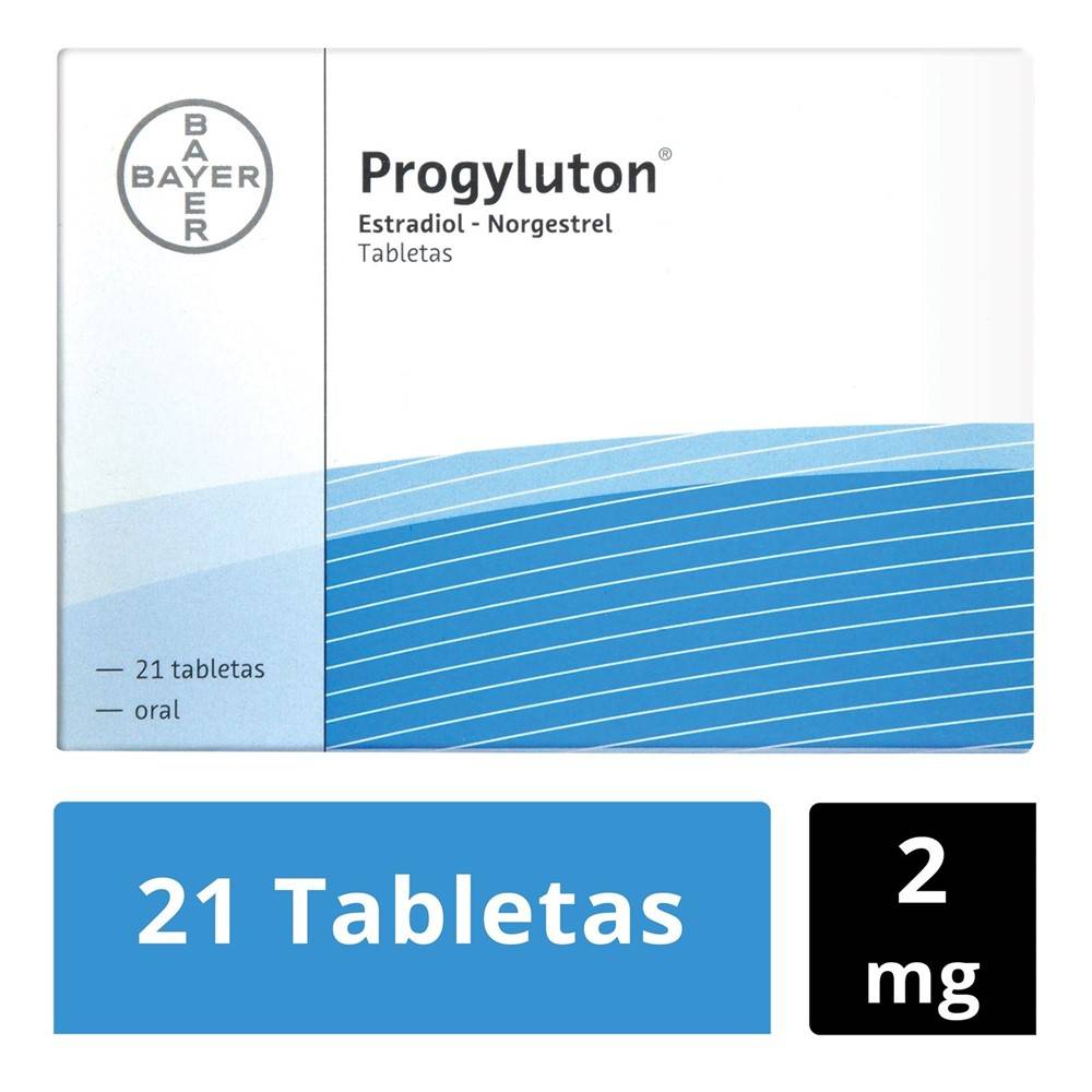 Bayer · Progyluton tabletas 2 mg (21 un)