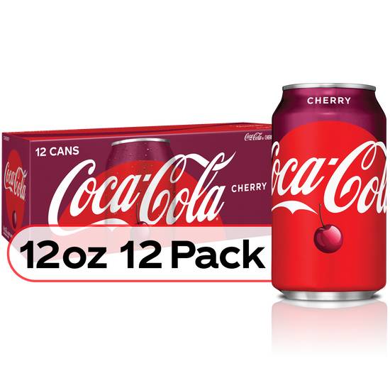 Order Coca-Cola Cherry Soda (12 oz x 12 ct) food online from Rite Aid store, Shawnee on bringmethat.com