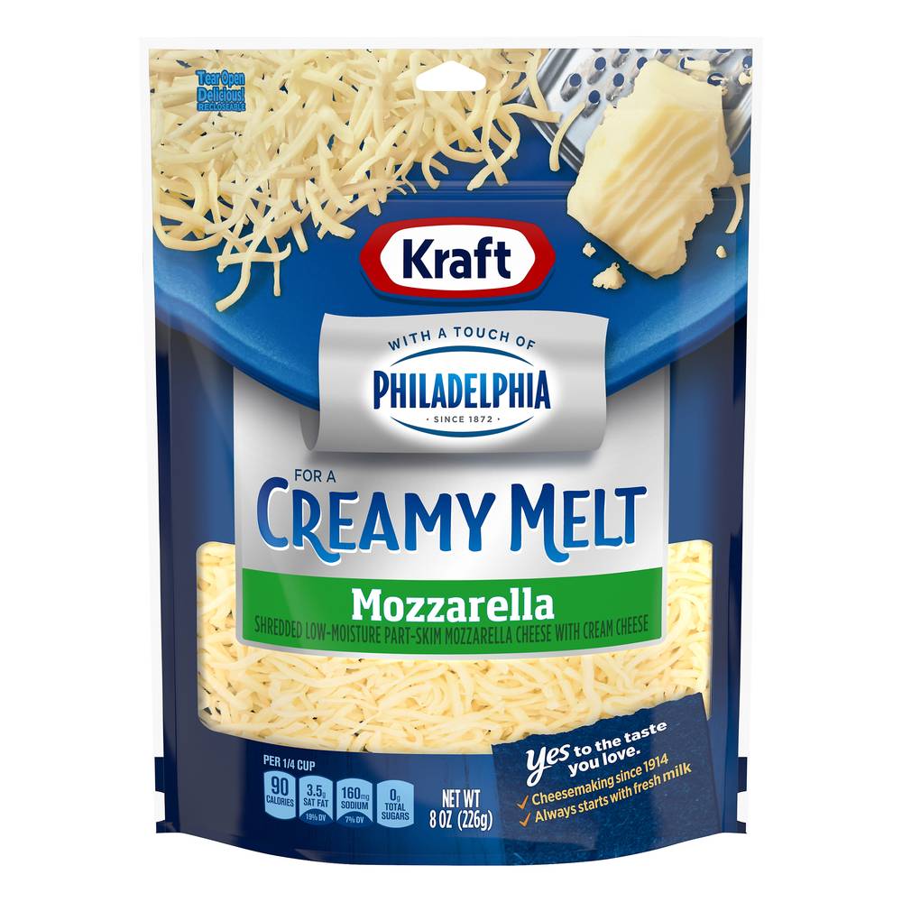 Kraft Creamy Melt Mozzarella Cheese (8 oz)