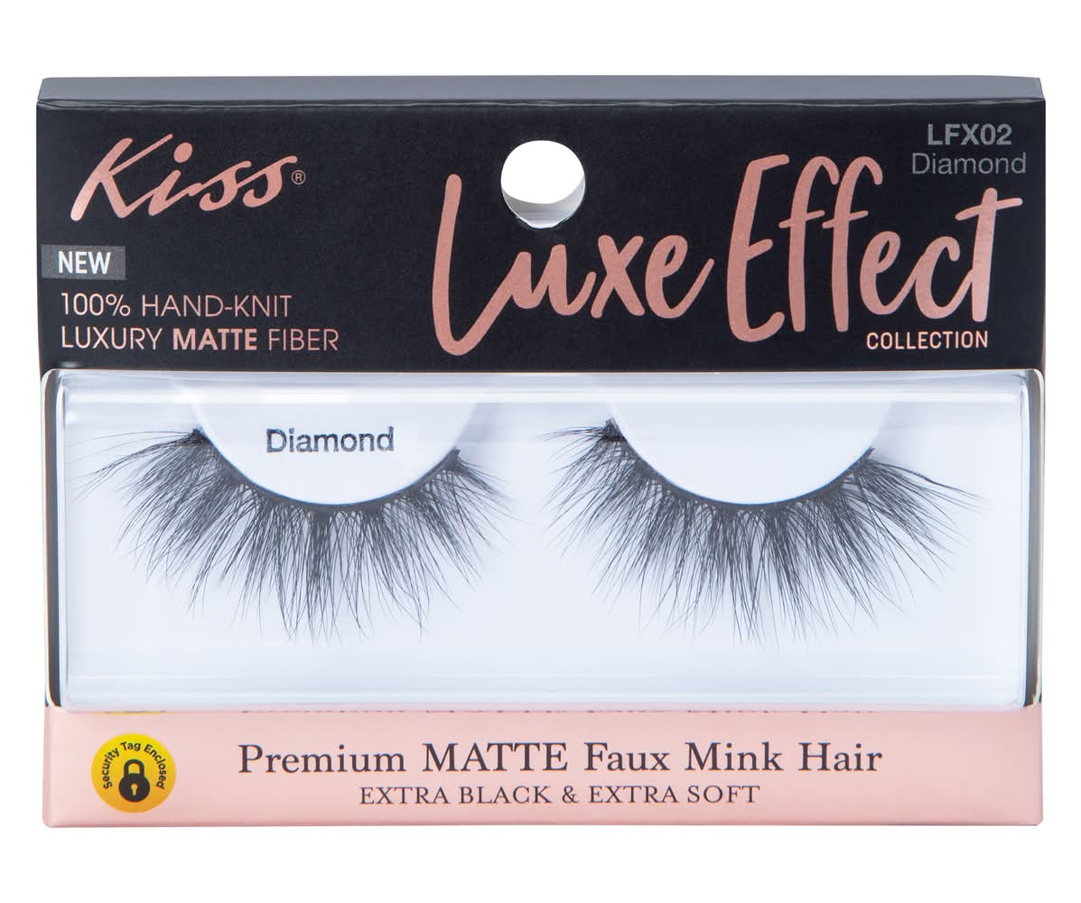 Kiss® Luxe Effect Faux Mink False Lashes Diamond