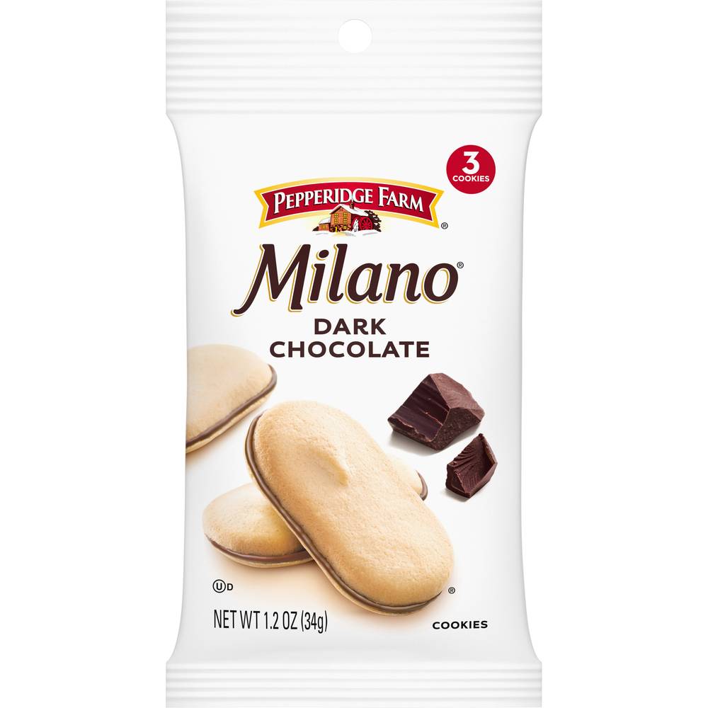 Pepperidge Farm Milano Cookies, Dark Chocolate (1.2 oz, 3 ct)