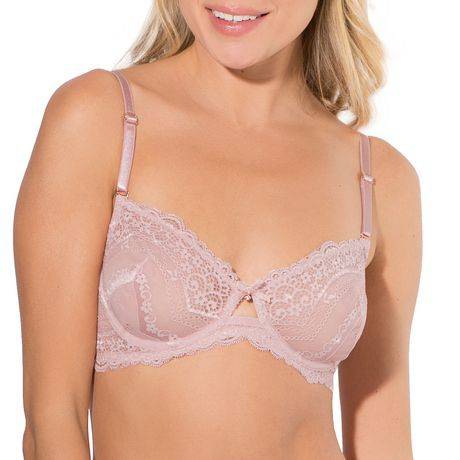 Smart and Sexy Smart & Sexy Women's Baroque Lace Unlined Underwire Bra  (blushing rose - 36b), Delivery Near You
