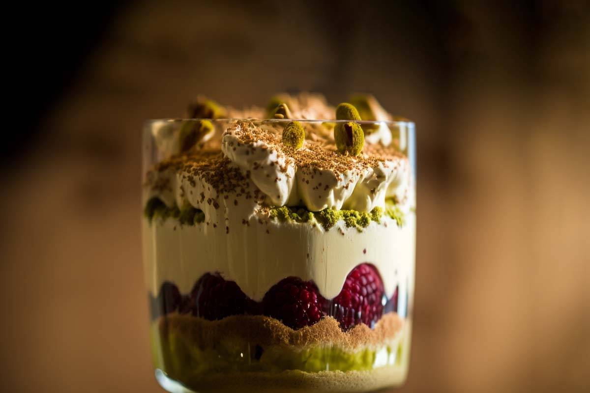 Tiramisu Pistache Framboise Fait maison