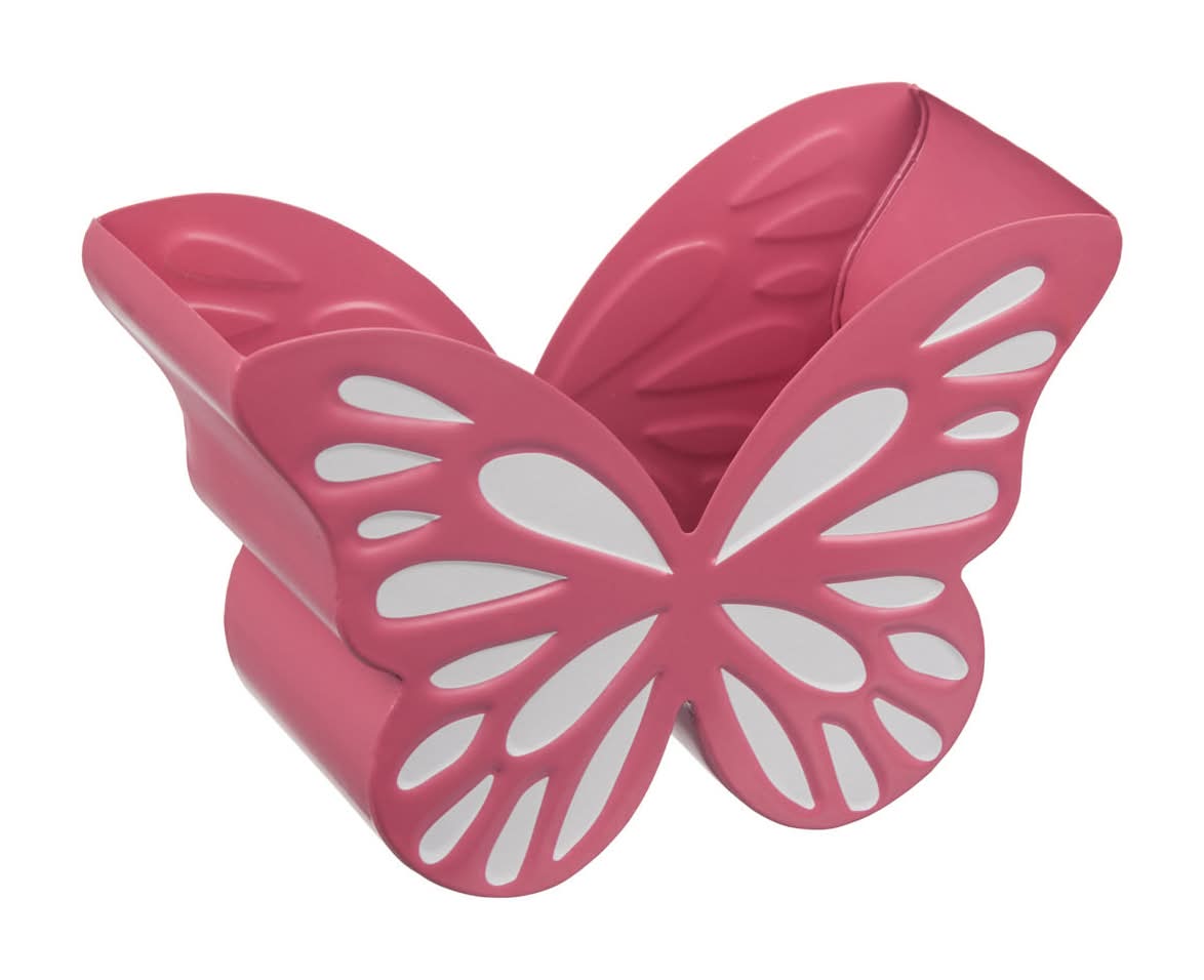 Butterfly Shaped Metal Napkin Holder 2 Assorted Colors