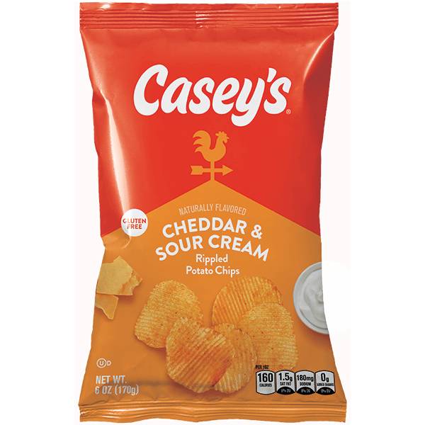 Casey's Cheddar & Sour Cream Chips 6oz