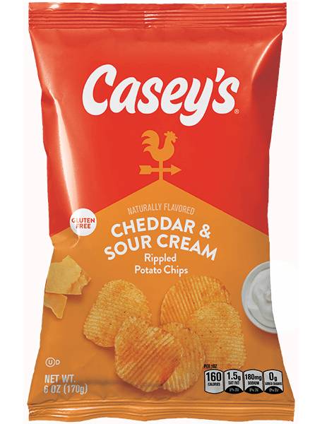 Casey's Cheddar & Sour Cream Chips 6oz