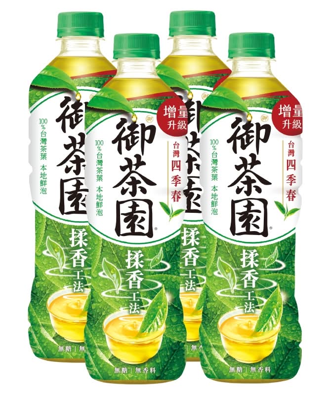 御茶園台灣四季春(無糖)590ml <590ml毫升 x 1 x 4BOTTLE瓶>