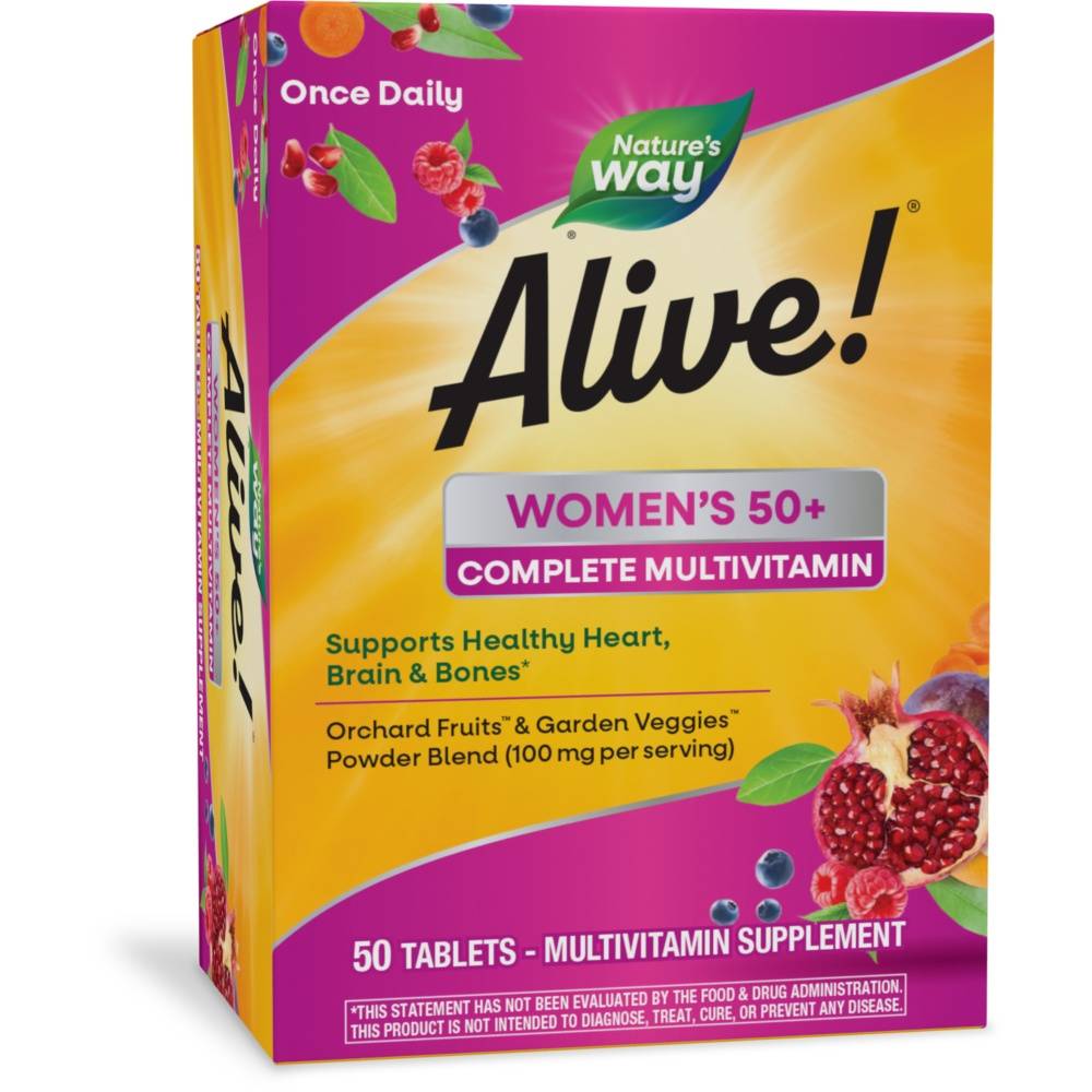 Nature's Way Alive! Women's 50+ Complete Multivitamin Supplement (50 ct)