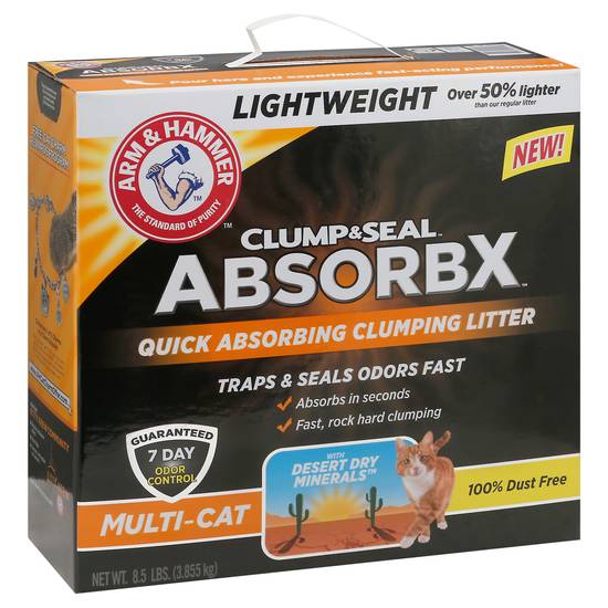 Arm & Hammer Clump & Seal Absorbx MultiCat Clumping Litter Delivery