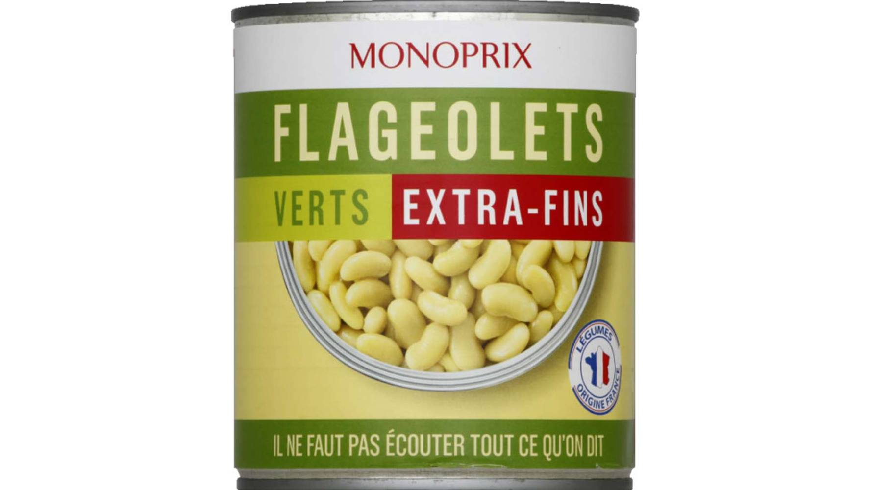 Monoprix - Flageolets verts extra fins (850ml)