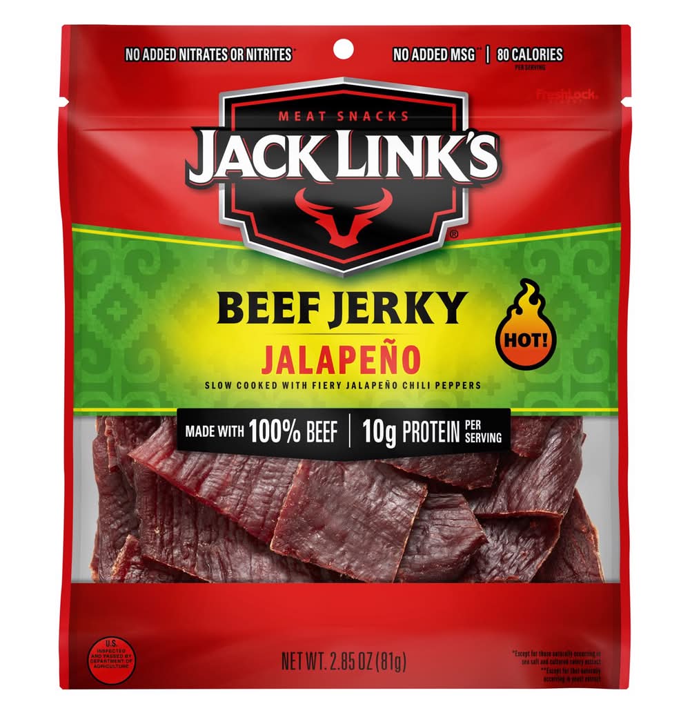 Jack Link'S Jalapeno Beef Jerky 2.85 Oz Pegged