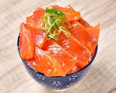 豪快！サーモン丼 salmon rice bouwl
