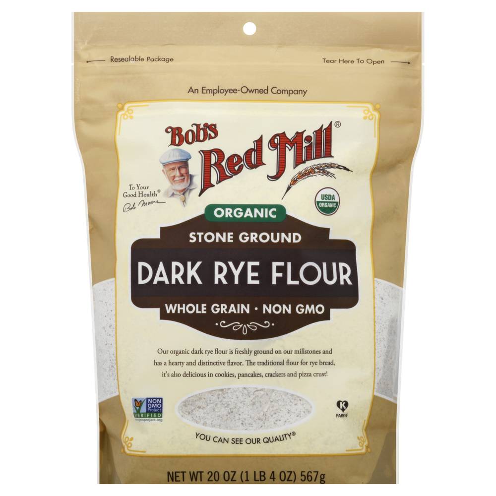 Bob's Red Mill Organic Whole Grain Dark Rye Flour (20 oz)