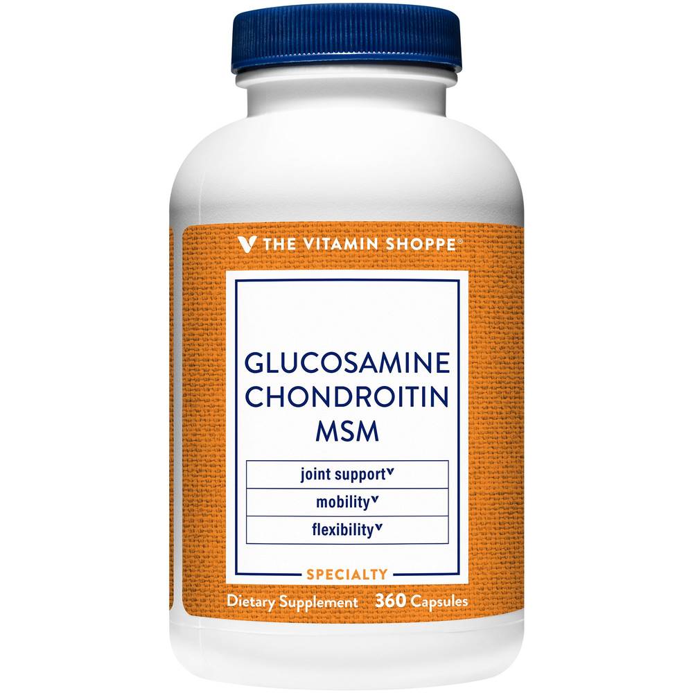 Glucosamine, Chondroitin, & Msm - Joint Support, Mobility, & Flexibility (360 Capsules)